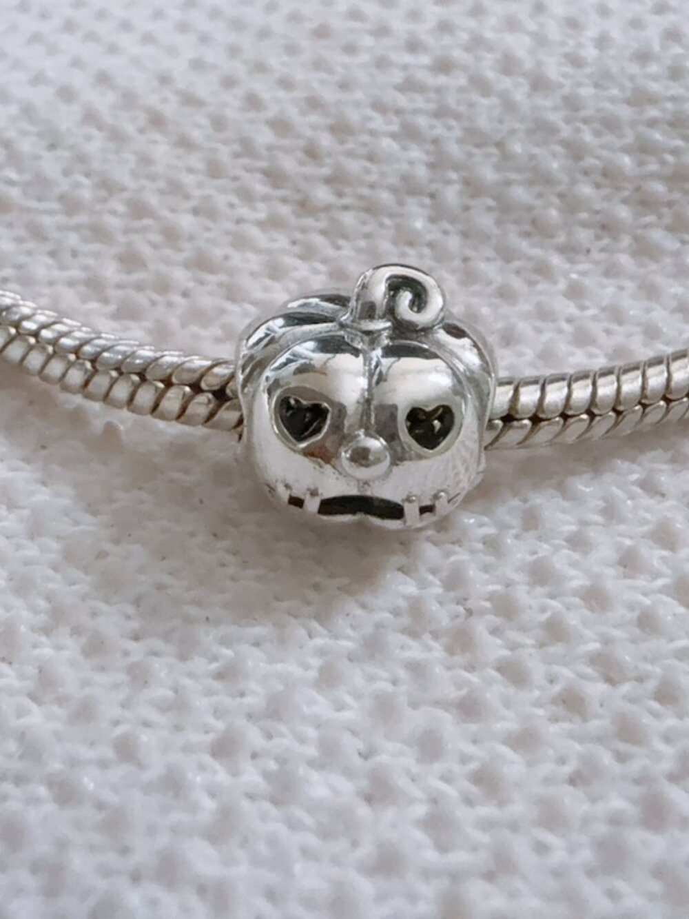 Sweet Pumpkin Silver Charm For Pandora Bracelet